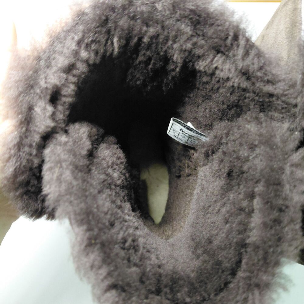 Bearpaw Suede & Sheepskin Boots Womens Size 9 Chocolate Brown - Picture 5 of 8